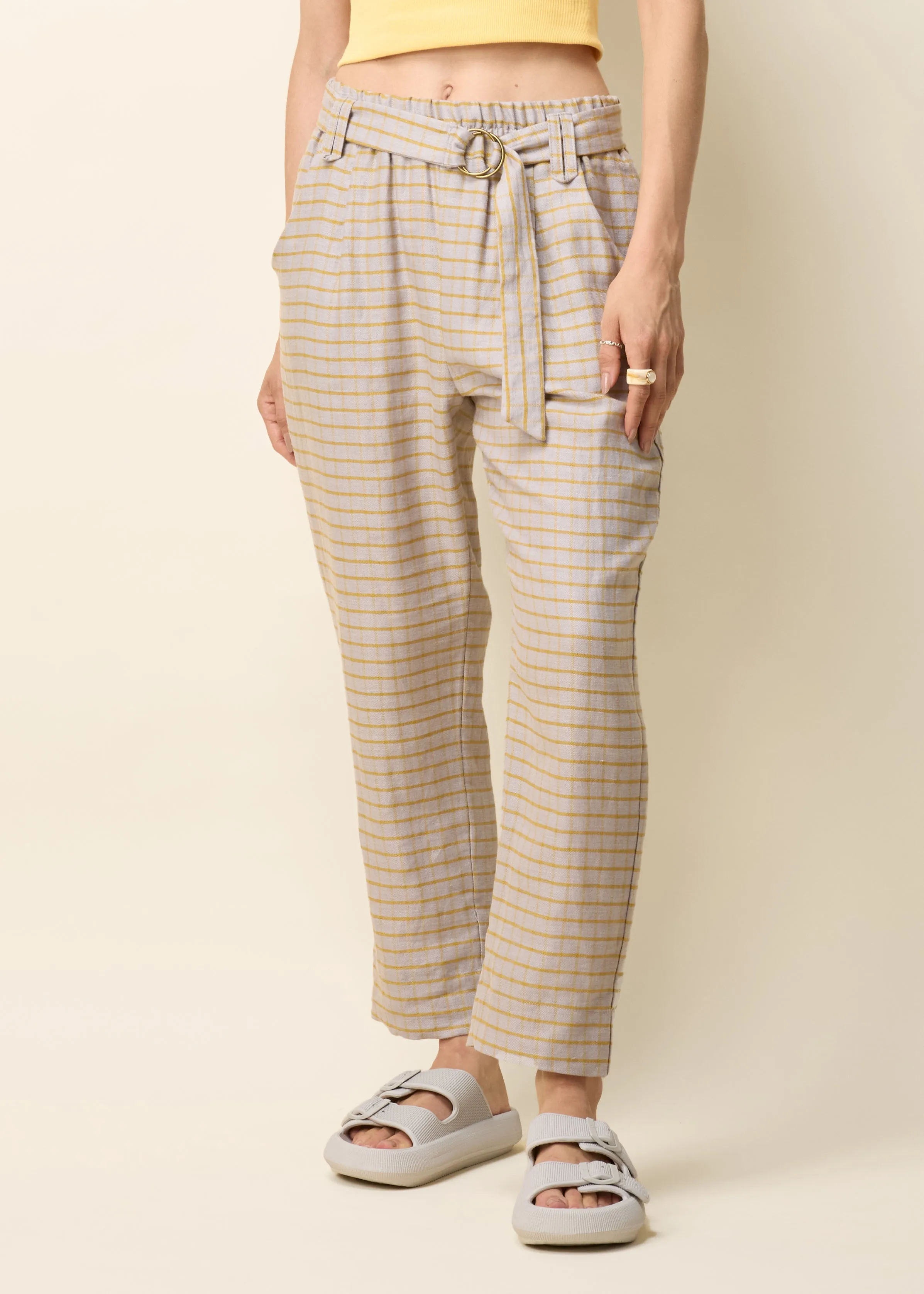 YASMINA Pants - Fog Utopia sold by Cokluch