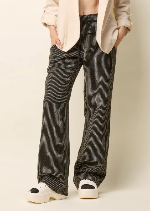 TAMAR Pants - Black Striped sold by Cokluch