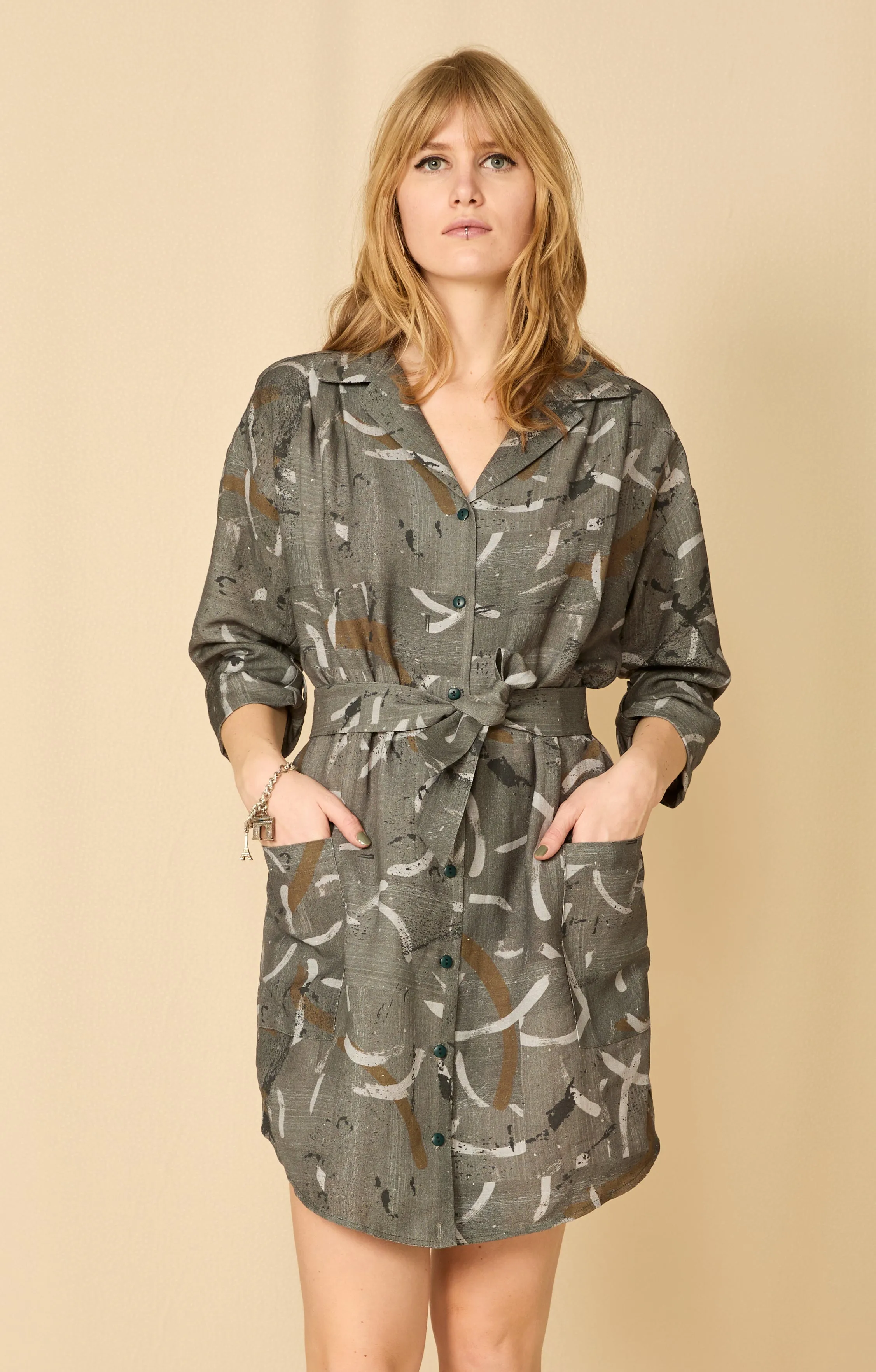 LANDING Dress - Brush Agave sold by Cokluch