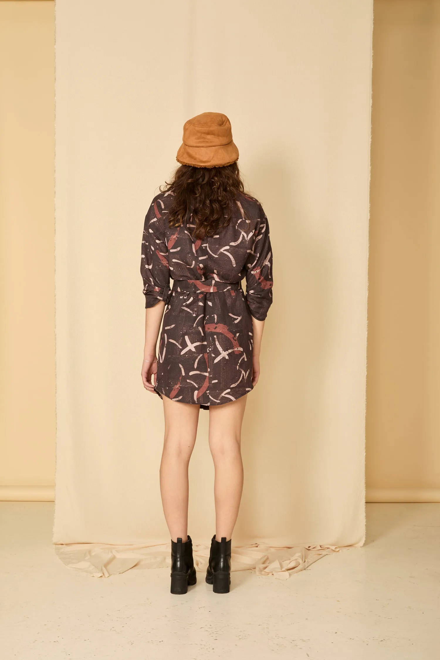 LANDING Dress - Brush Cassis sold by Cokluch product image thumbnail 3