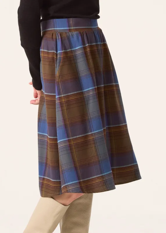 ALISMA Skirt - Blue Plaid made by Cokluch