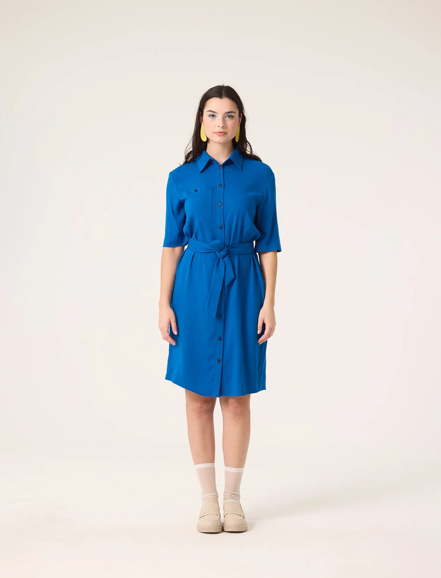 MYRIADE Shirt dress - Cobalt sold by Cokluch product image thumbnail 2