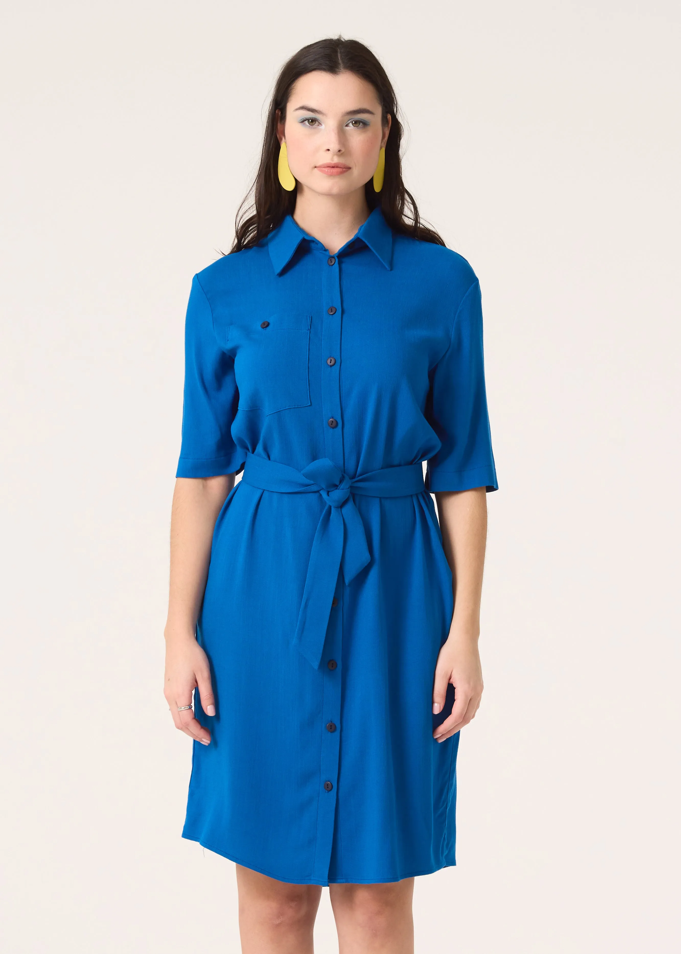 MYRIADE Shirt dress - Cobalt sold by Cokluch