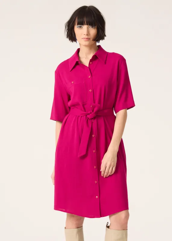 MYRIADE Shirt dress - Berry made by Cokluch