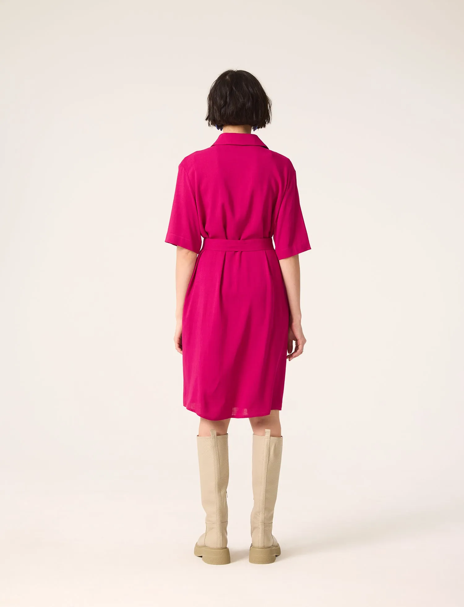 MYRIADE Shirt dress - Berry sold by Cokluch product image thumbnail 3