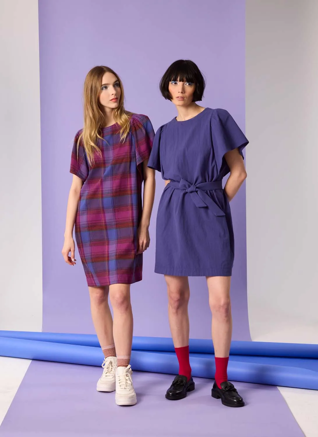 BLOOM Dress - Purple Plaid sold by Cokluch product image thumbnail 4