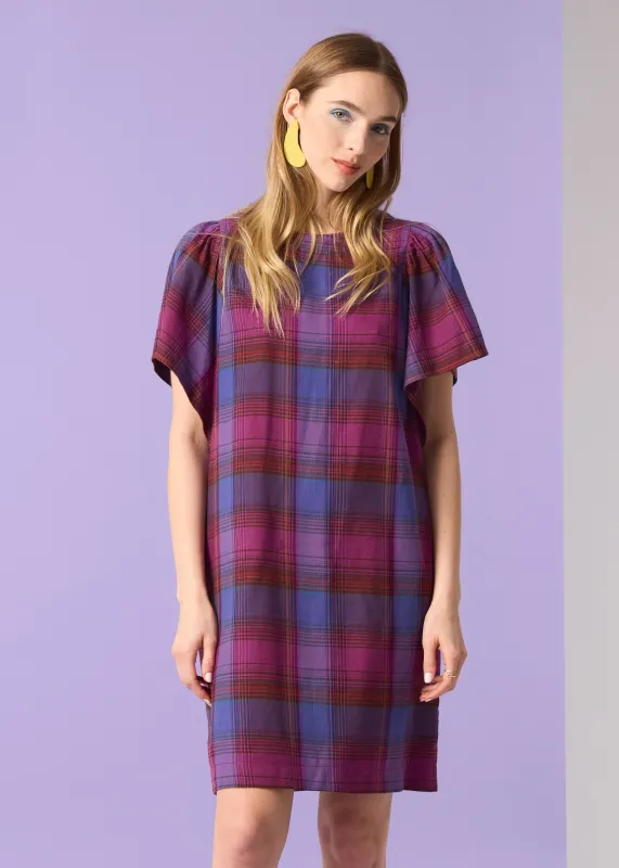 BLOOM Dress - Purple Plaid sold by Cokluch