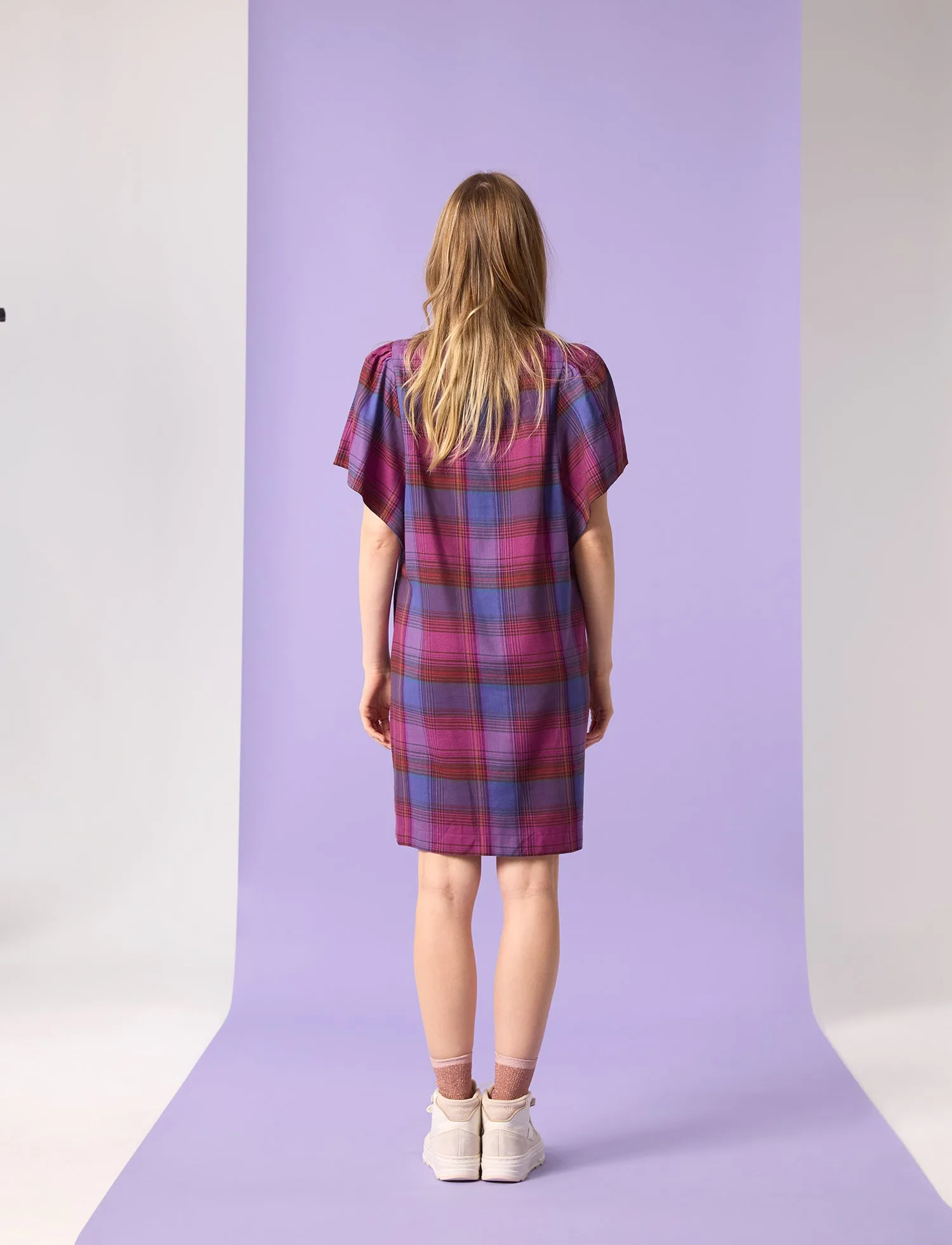 BLOOM Dress - Purple Plaid sold by Cokluch product image thumbnail 3