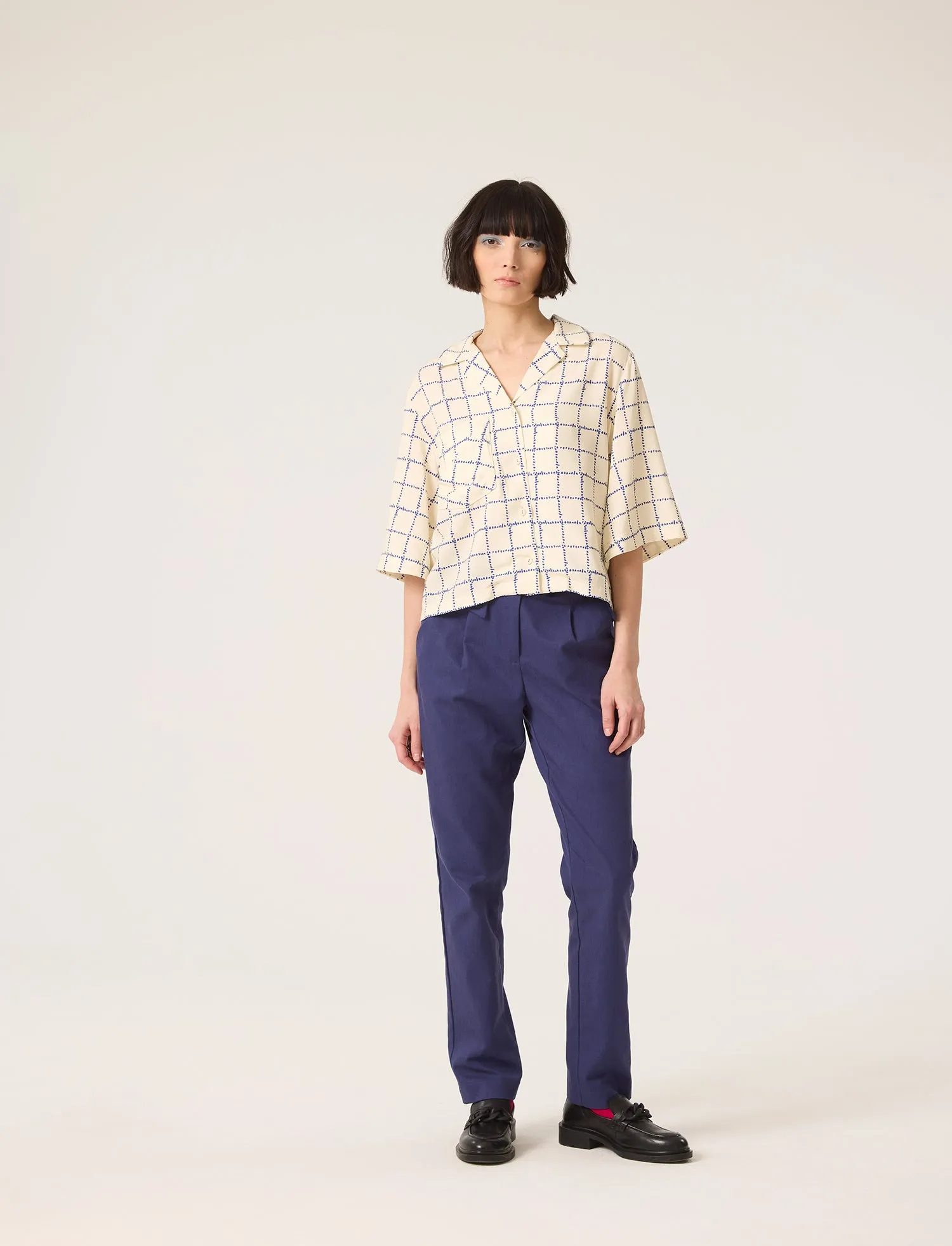 RITUAL Shirt - Cream Plaid sold by Cokluch product image thumbnail 2