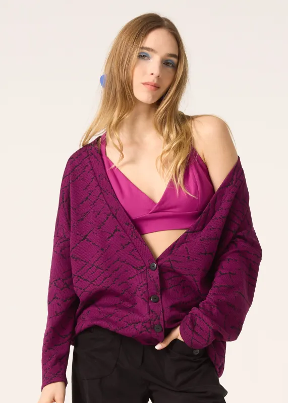 WOODLAND Cardigan - Magenta made by Cokluch