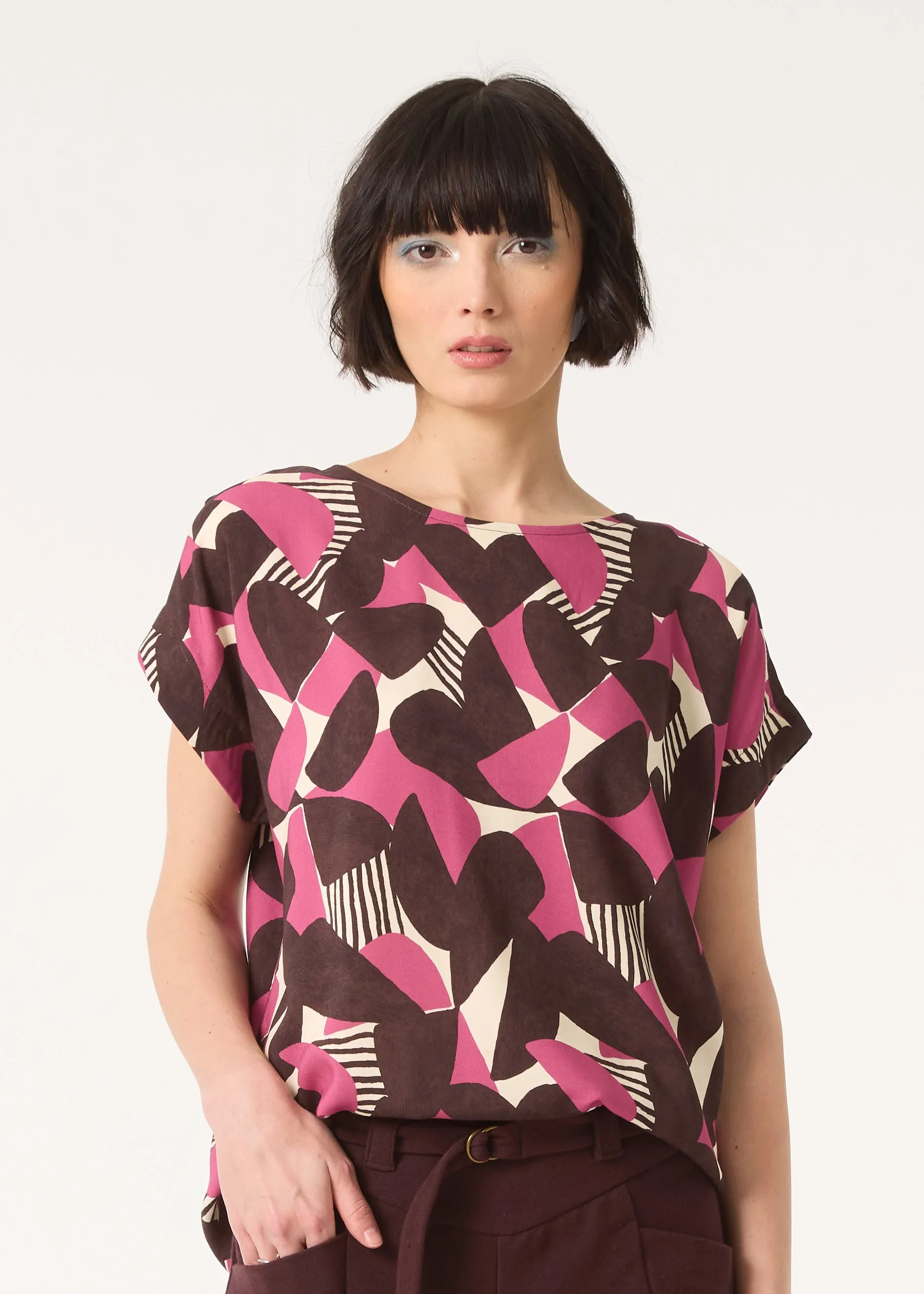 OMBRE Top - Half Moon Berry sold by Cokluch