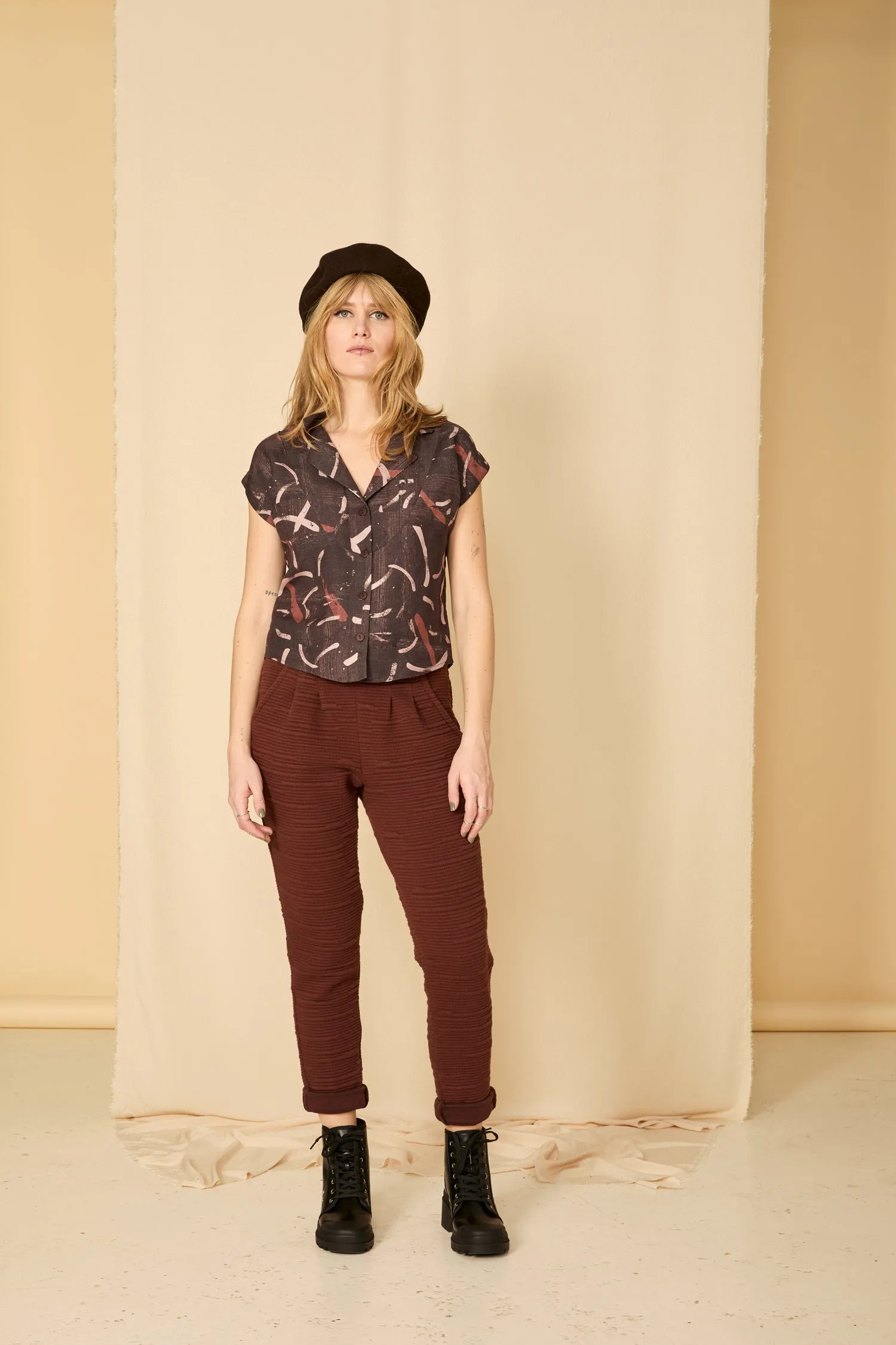 LA VIE Blouse - Brush Cassis sold by Cokluch product image thumbnail 2
