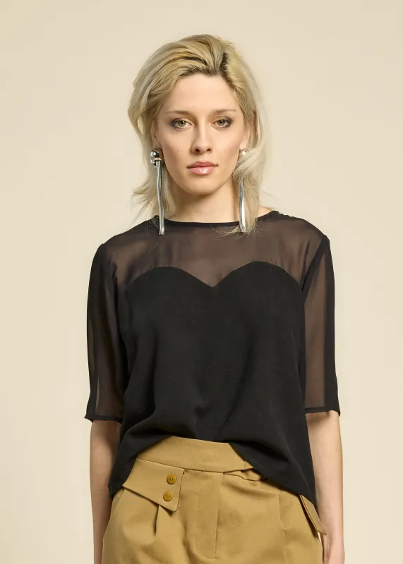 L'AMOUR Top - Black made by Cokluch