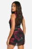 Printed Ruched Mini Dress sold by Boohoo