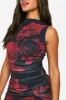 Printed Ruched Mini Dress sold by Boohoo