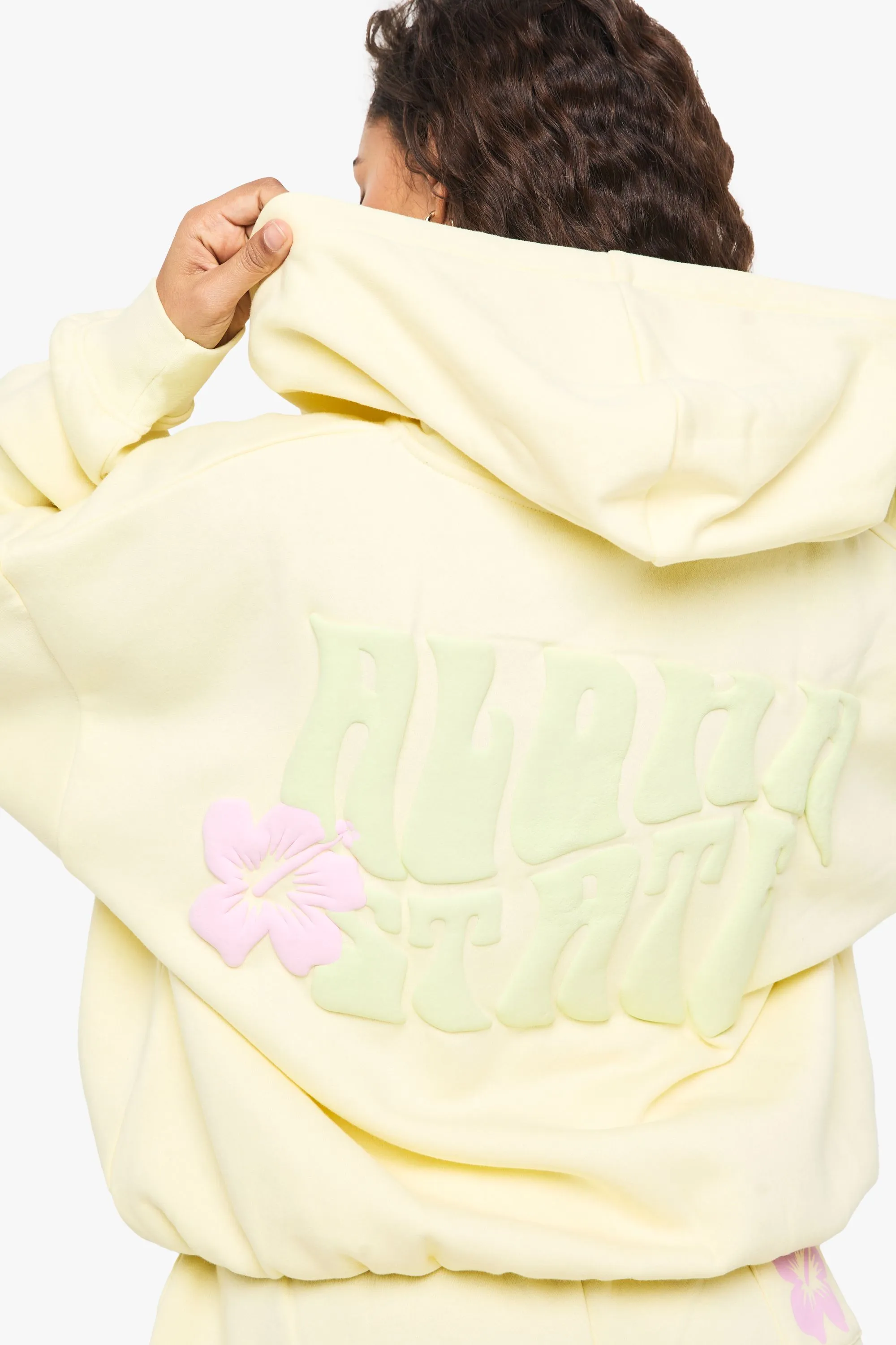 Floral Puff Print Zip Through Short Tracksuit sold by Boohoo product image thumbnail 4