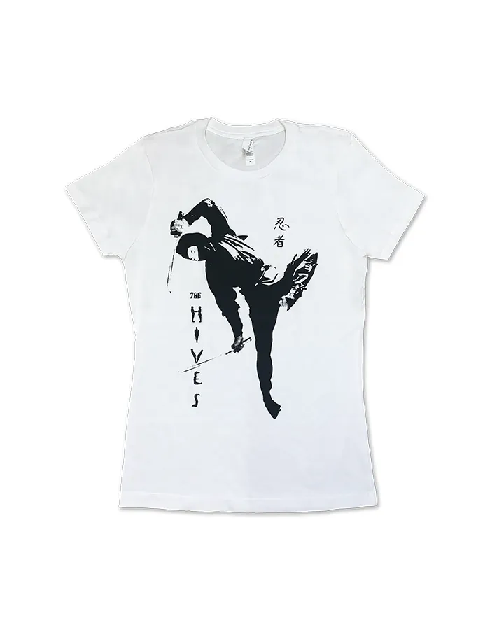 Ninja White T-Shirt sold by The Hives product image thumbnail 2