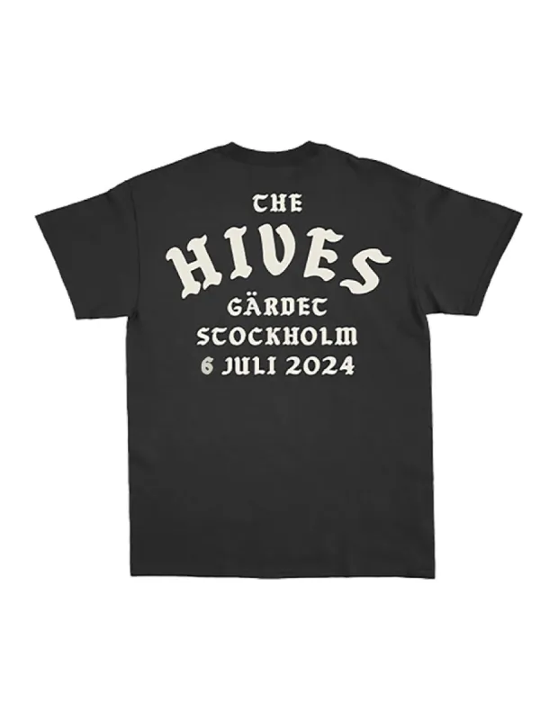 Stockholm Fields Event Black T-Shirt sold by The Hives
