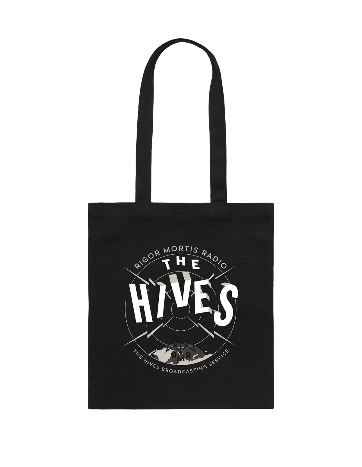 Rigor Mortis Radio Tower Charcoal Tote sold by The Hives