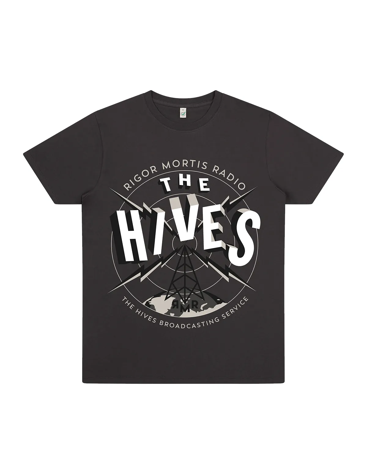 Rigor Mortis Radio Tower Vintage Black Tee sold by The Hives
