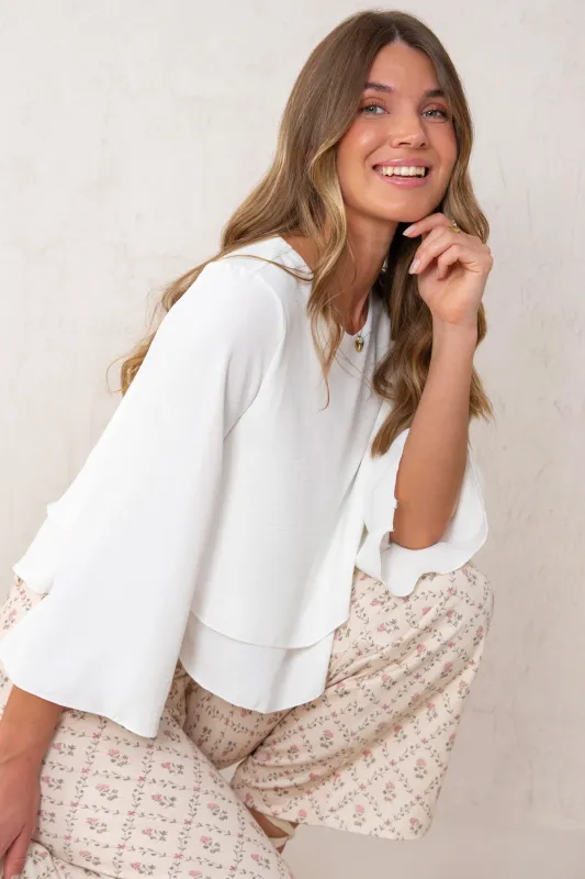 ESTER SHIRT // WHITE made by La comet