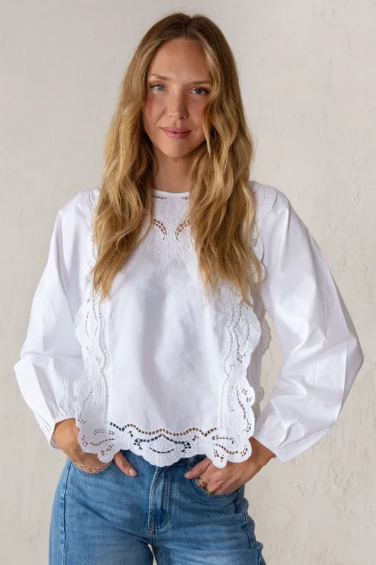 BEATRIZ SHIRT // WHITE made by La comet