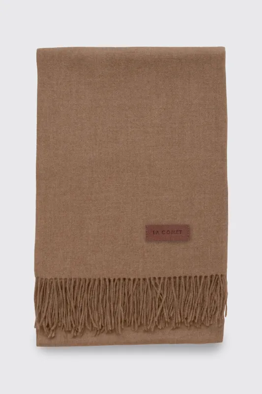 CASHMERE SCARF // BROWN made by La comet