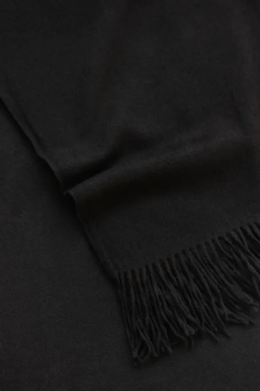 CASHMERE SCARF // BLACK made by La comet