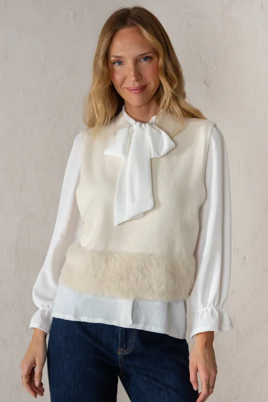 AZUCENA VEST // ECRU made by La comet