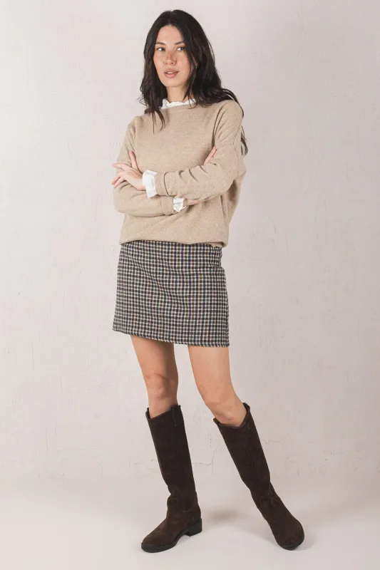 MARGOT SKIRT // BLUE PLAID made by La comet