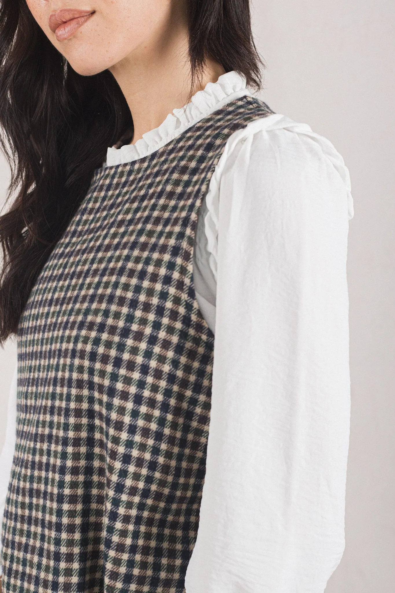 VICTORIA VEST // BLUE PLAID sold by La comet product image thumbnail 2