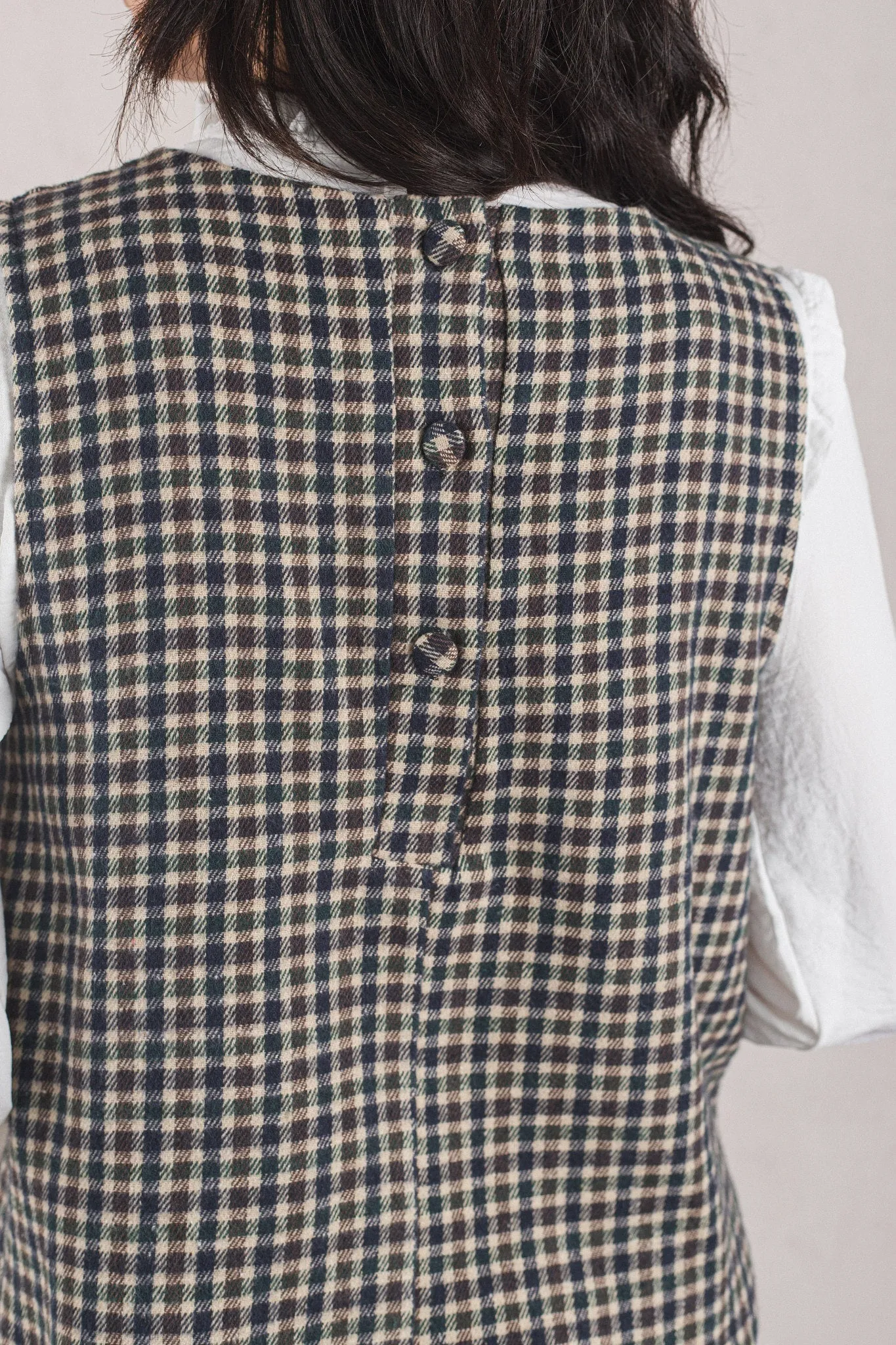 VICTORIA VEST // BLUE PLAID sold by La comet product image thumbnail 5