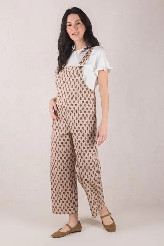 CARMELA OVERALL // BROWN FLOWERS made by La comet
