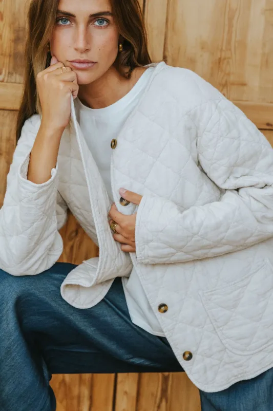 DANIELA JACKET // BEIGE LINEN made by La comet