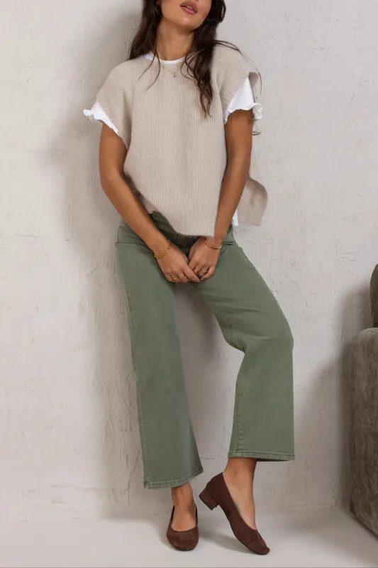 CAROL PANTS // GREEN made by La comet
