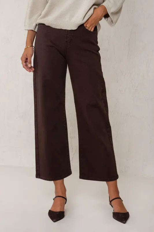 CAROL PANTS // DARK BROWN made by La comet