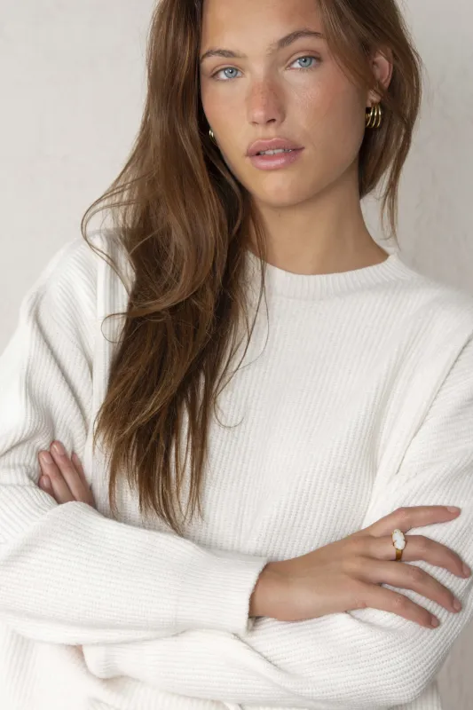 OLIVIA SWEATER // ECRU made by La comet