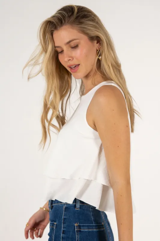 TOP CELIA // WHITE made by La comet