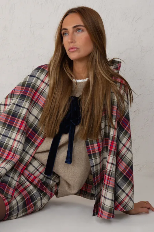 CHARLOTTE CAPE // PLAID made by La comet