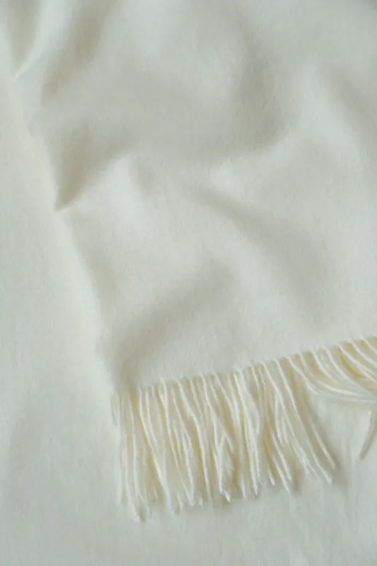CASHMERE SCARF // WHITE made by La comet