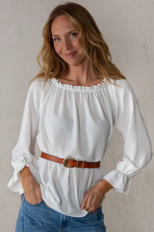 ALMUDENA SHIRT // WHITE made by La comet