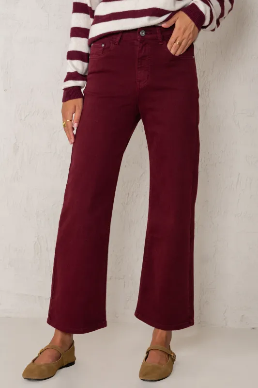 CAROL PANTS // MAROON made by La comet
