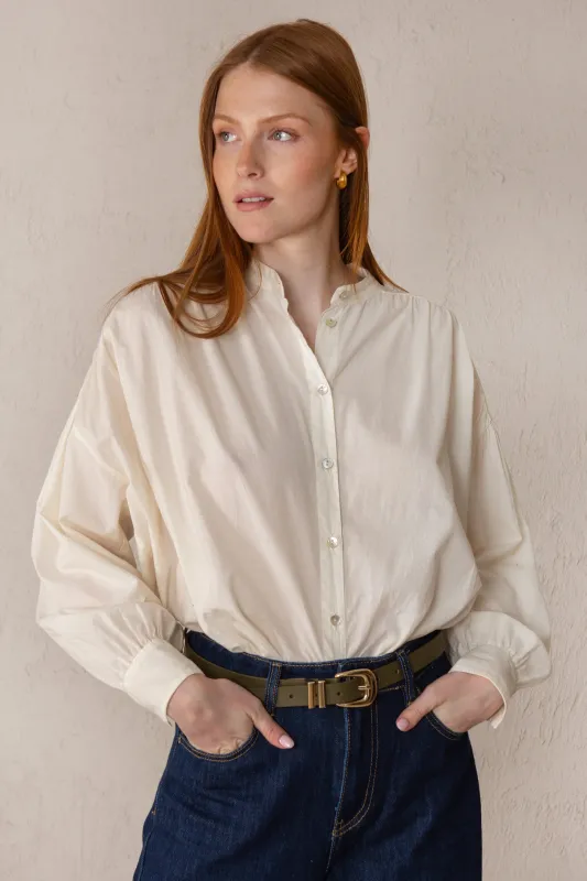 BRUNELLA SHIRT // ECRU made by La comet
