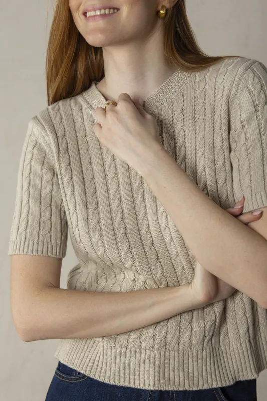 CELIA SWEATER // BEIGE made by La comet