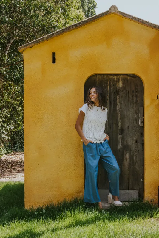 LÍA PANTS // MEDIUM DENIM made by La comet
