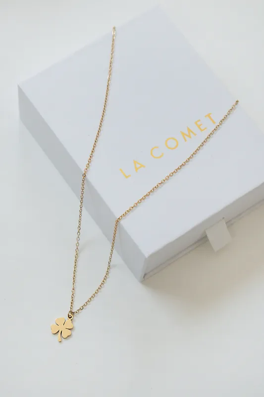 FLAT CLOVER NECKLACE made by La comet