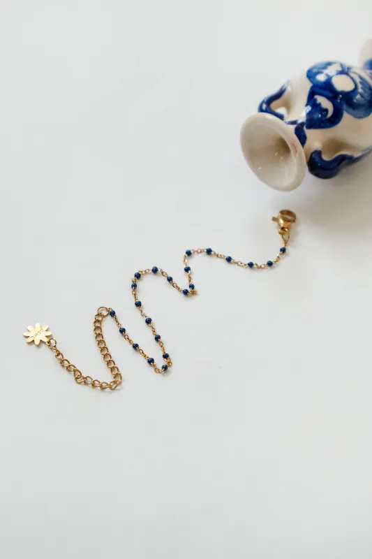 MINI BLUE BEAD BRACELET made by La comet