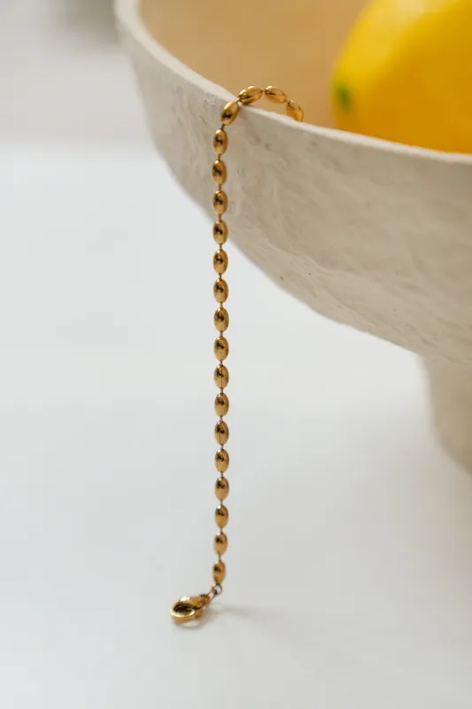 GOLDEN BEAD BRACELET made by La comet