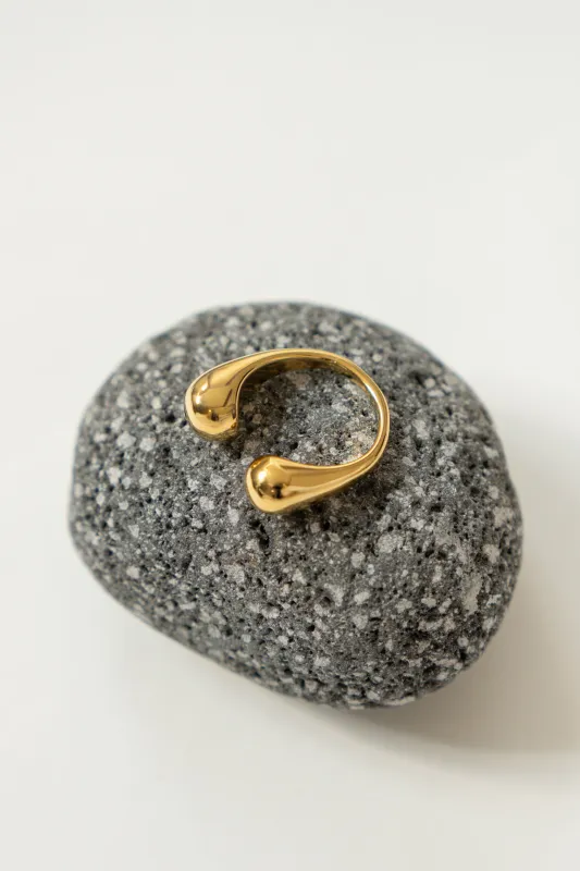 DOUBLE DROP RING made by La comet