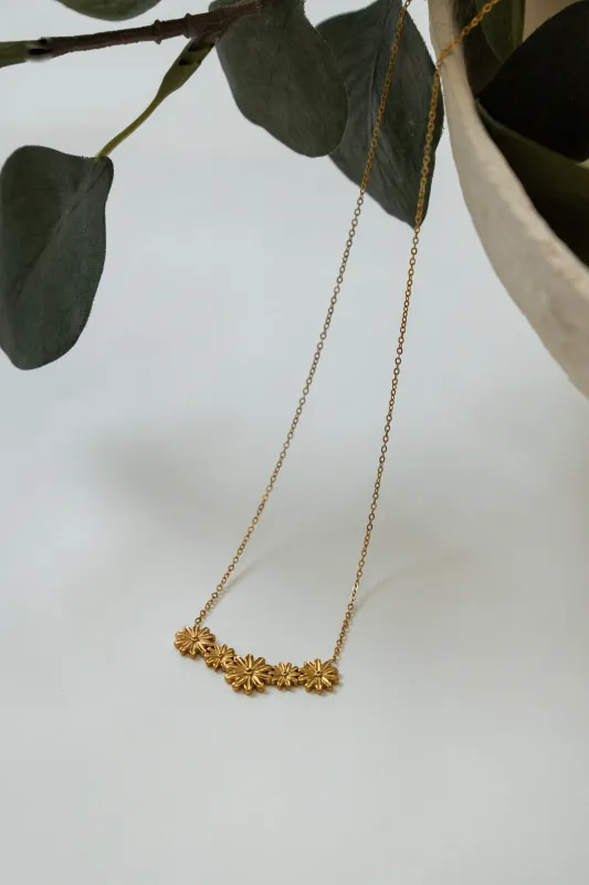 DAISIES NECKLACE // GOLD made by La comet